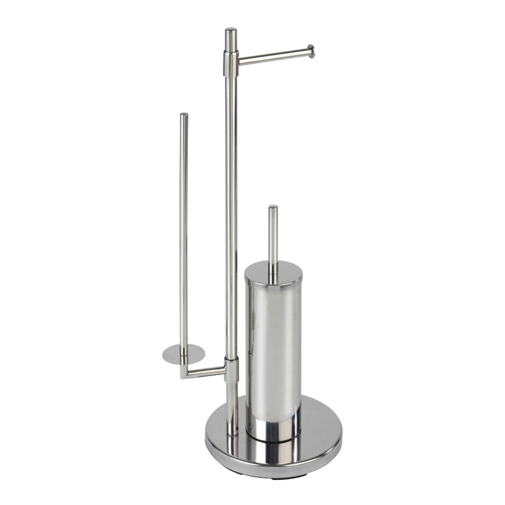 WENKO Stand-WC-Garnitur Chrom Edelstahl