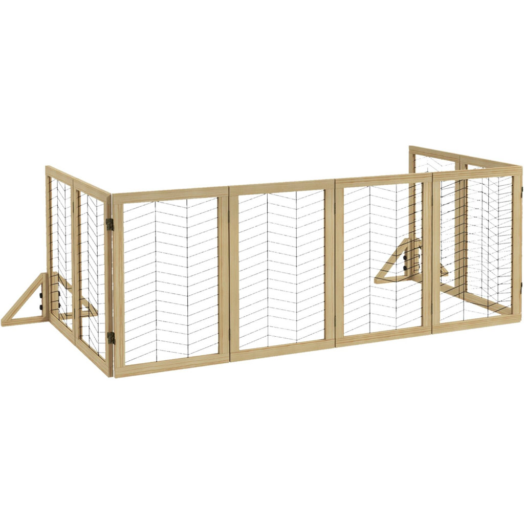 PawHut Hunde-Zubehör natur Edelstahl B/H/L: ca. 44x375x70 cm