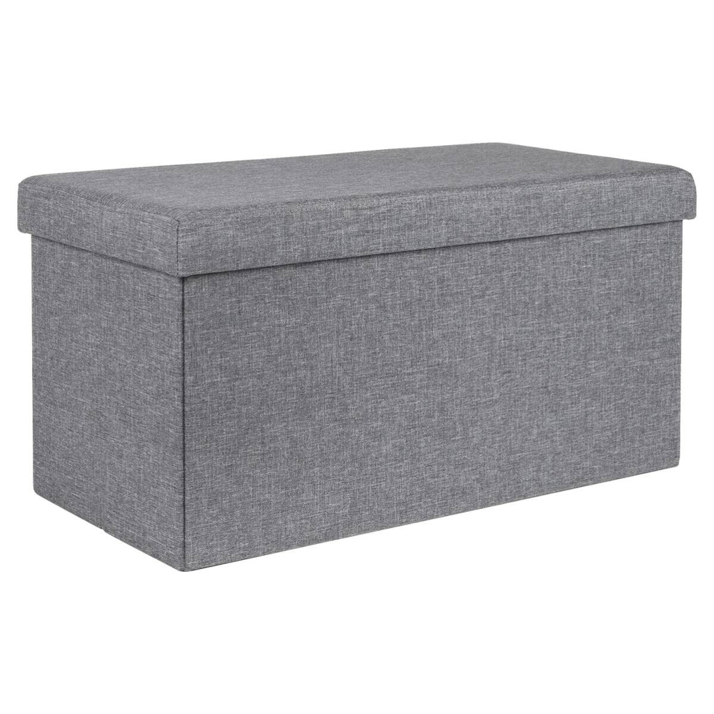 HI Sitzbank mit Aufbewahrungsfunktion grau B/H/L: ca. 38x38x76 cm
