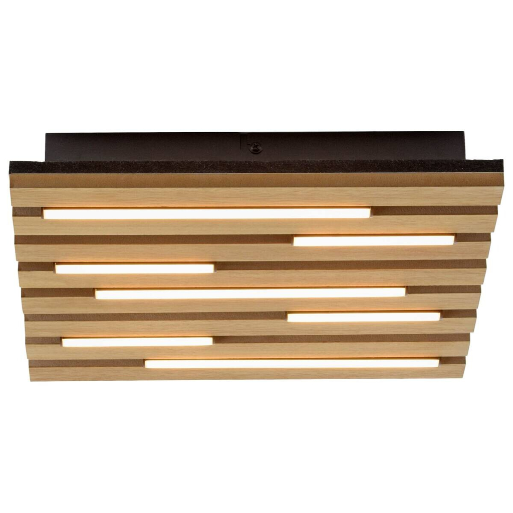 Just Light Deckenleuchte 15590-79 Eiche B/H/L: ca. 30x5x30 cm