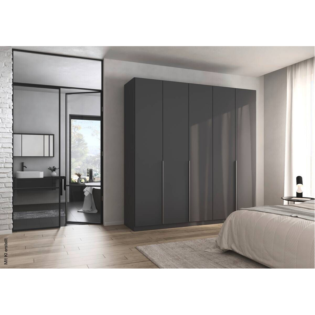 Kleiderschrank Alabama grau B/H/T: ca. 225x229x54 cm