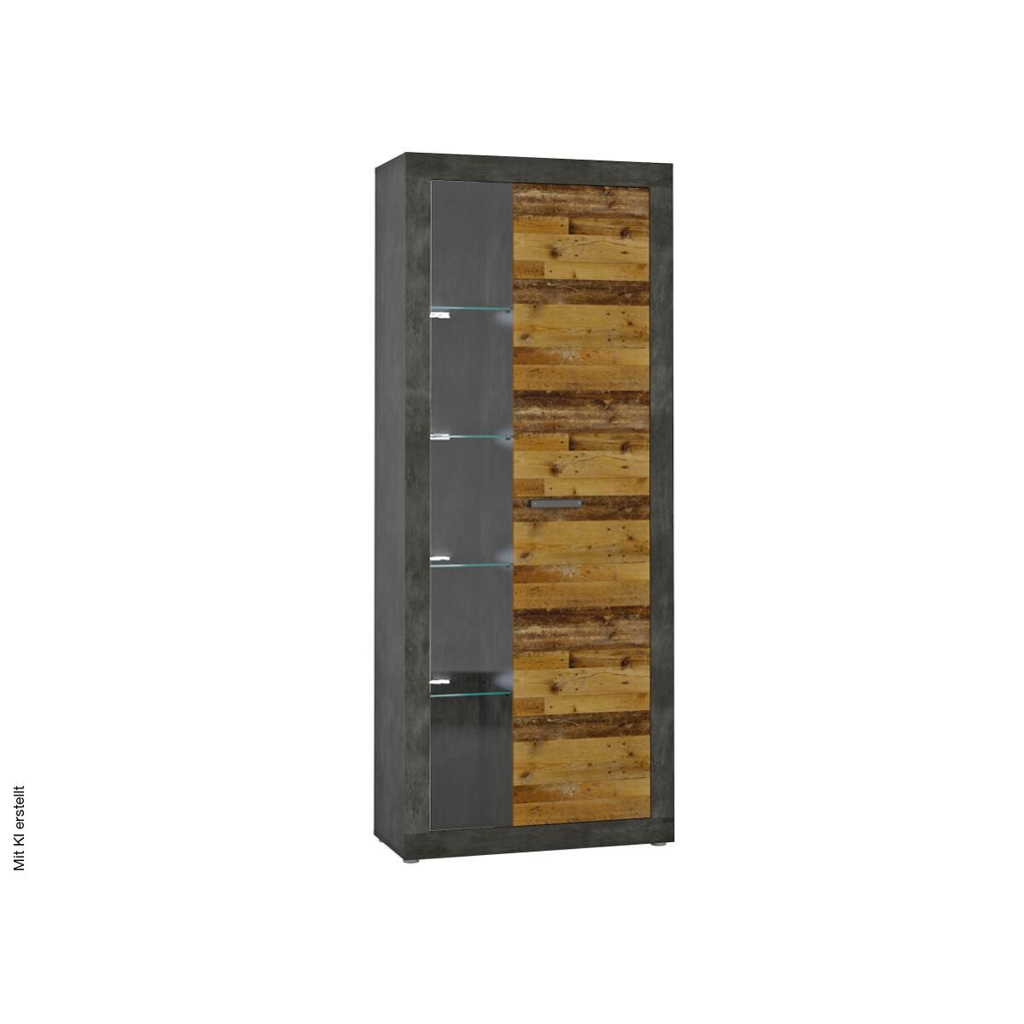 Standvitrine Kassel B/H/T: ca. 78x192x35 cm