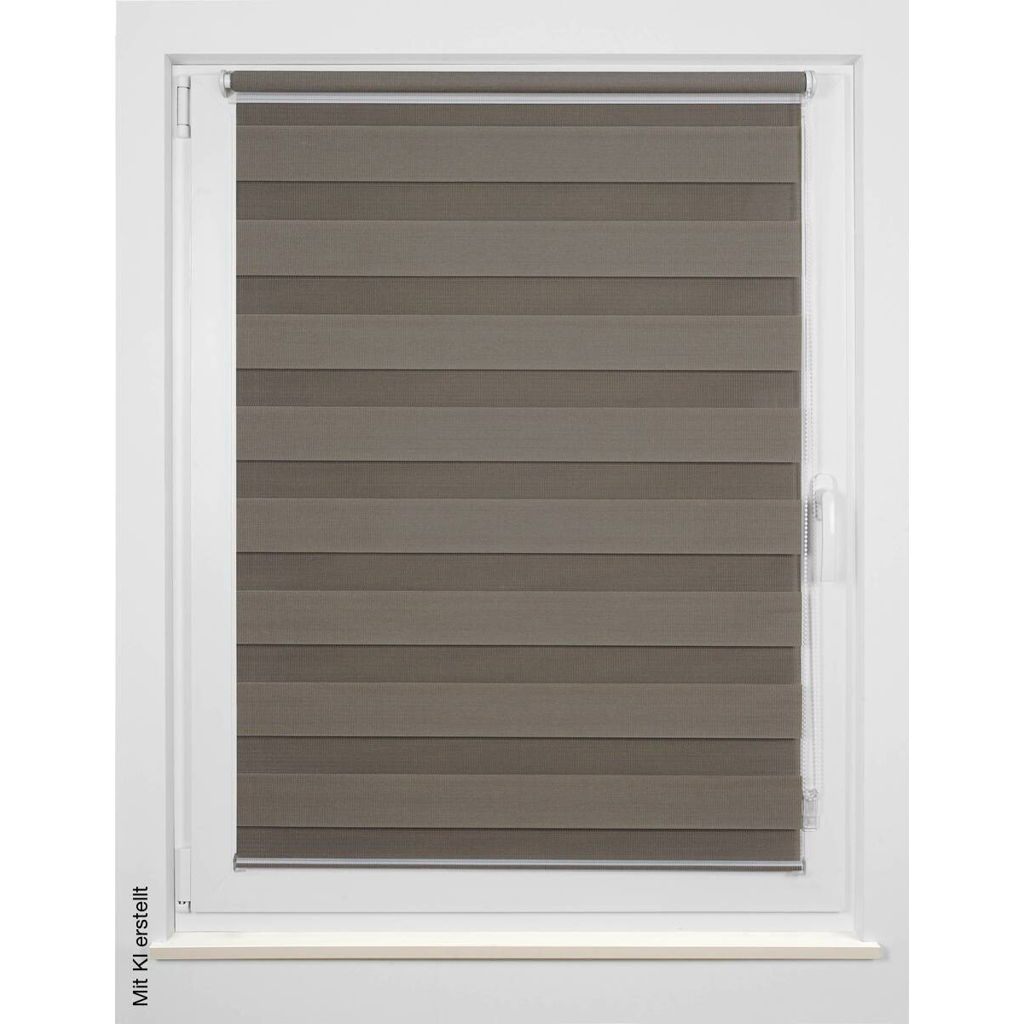Doppelrollo Just braun B/L: ca. 60x160 cm