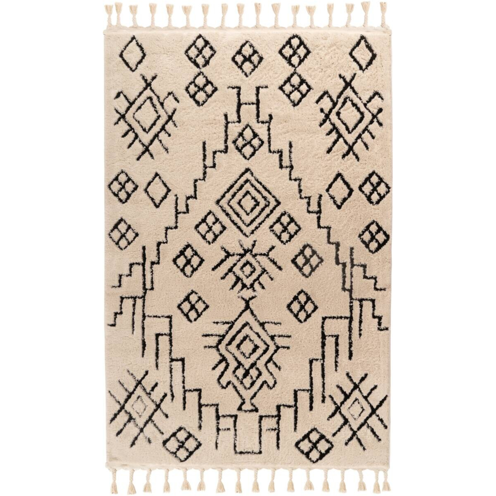Kayoom Kurzflorteppich Loris 525 weiß B/H/L: ca. 160x2,2x230 cm
