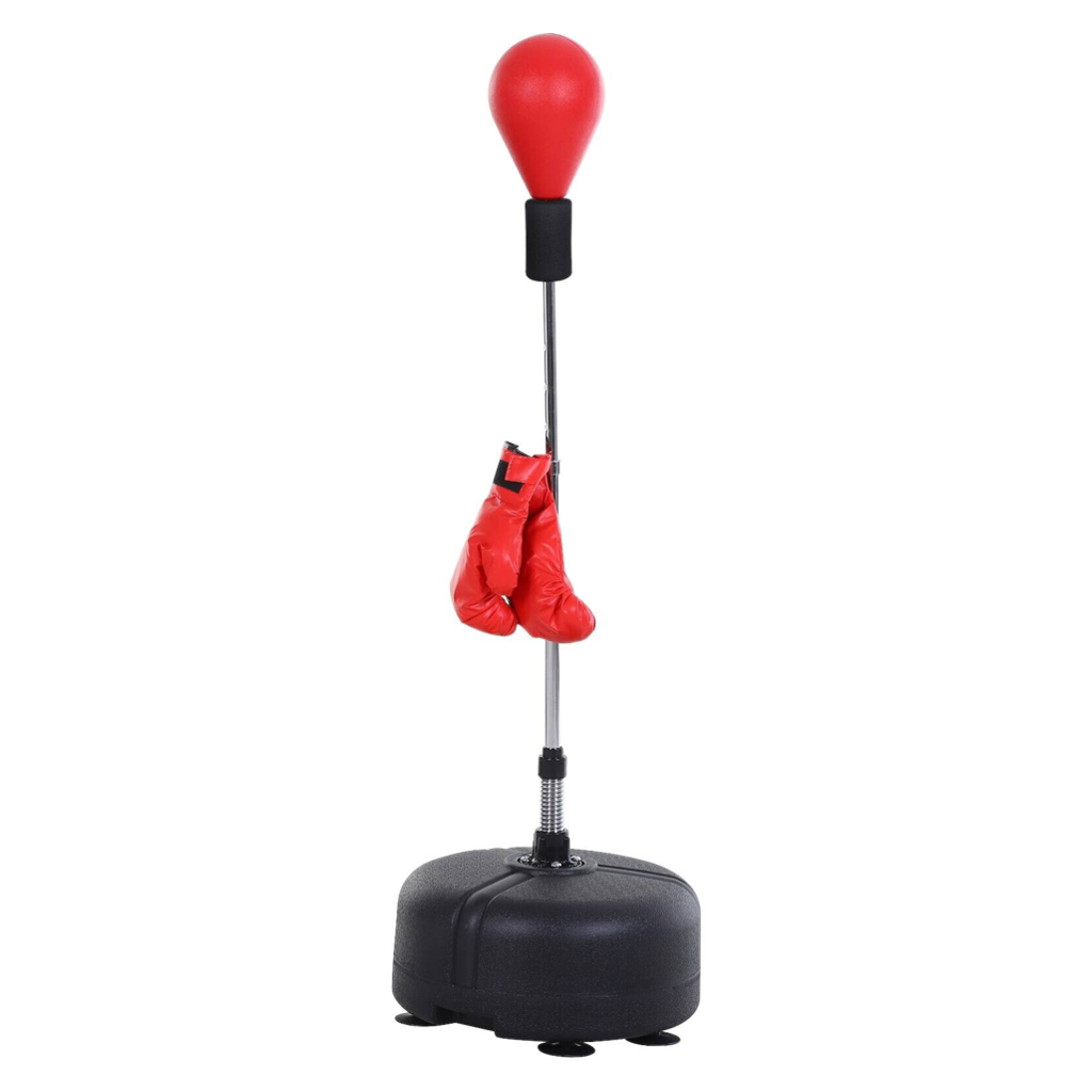 HOMCOM Punchingball-Set rot Stahl B/H/L: ca. 48x154x48 cm