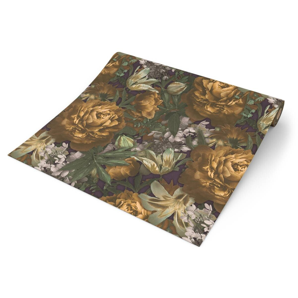 Vliestapete Floral bunt B/L: ca. 53x1005 cm