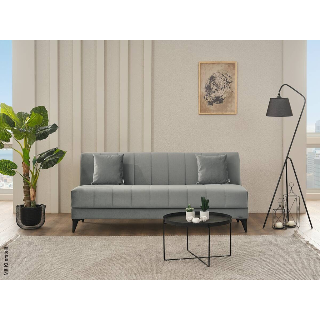 Schlafsofa Action grau B/H/T: ca. 192x86x84 cm