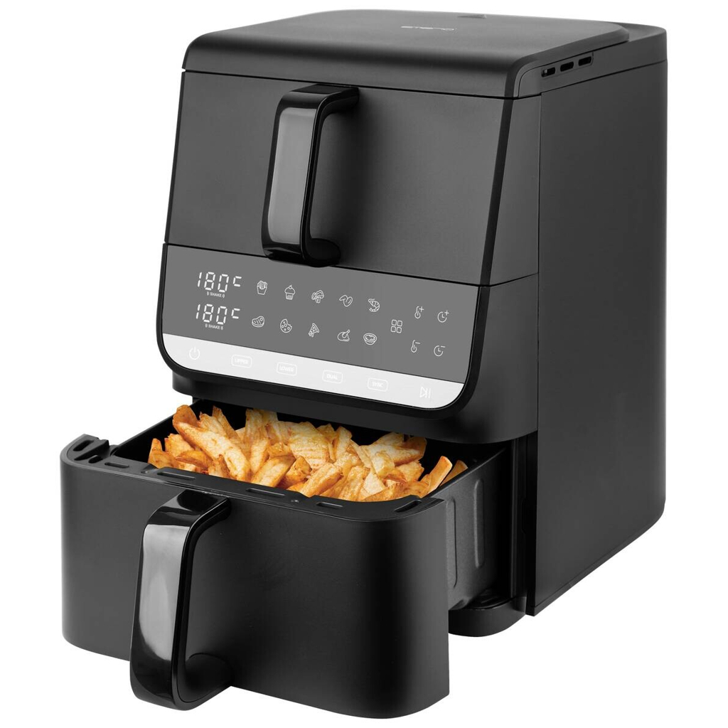 Emerio Heißluftfritteuse AF-133542.2 schwarz Metall B/H/L: ca. 28,4x40,3x43 cm ca. 10 l