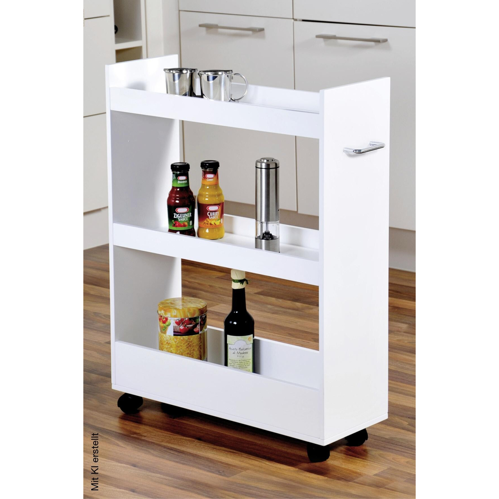 Kesper Nischenregal weiß Holzwerkstoff B/H/L: ca. 22x76x60 cm