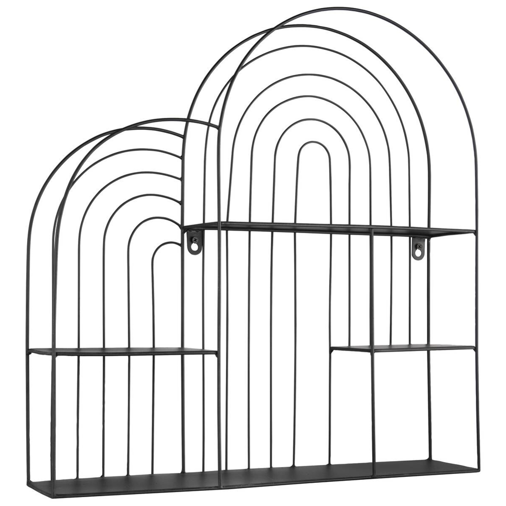 Wandregal Ivy schwarz B/H/T: ca. 55x54x11 cm