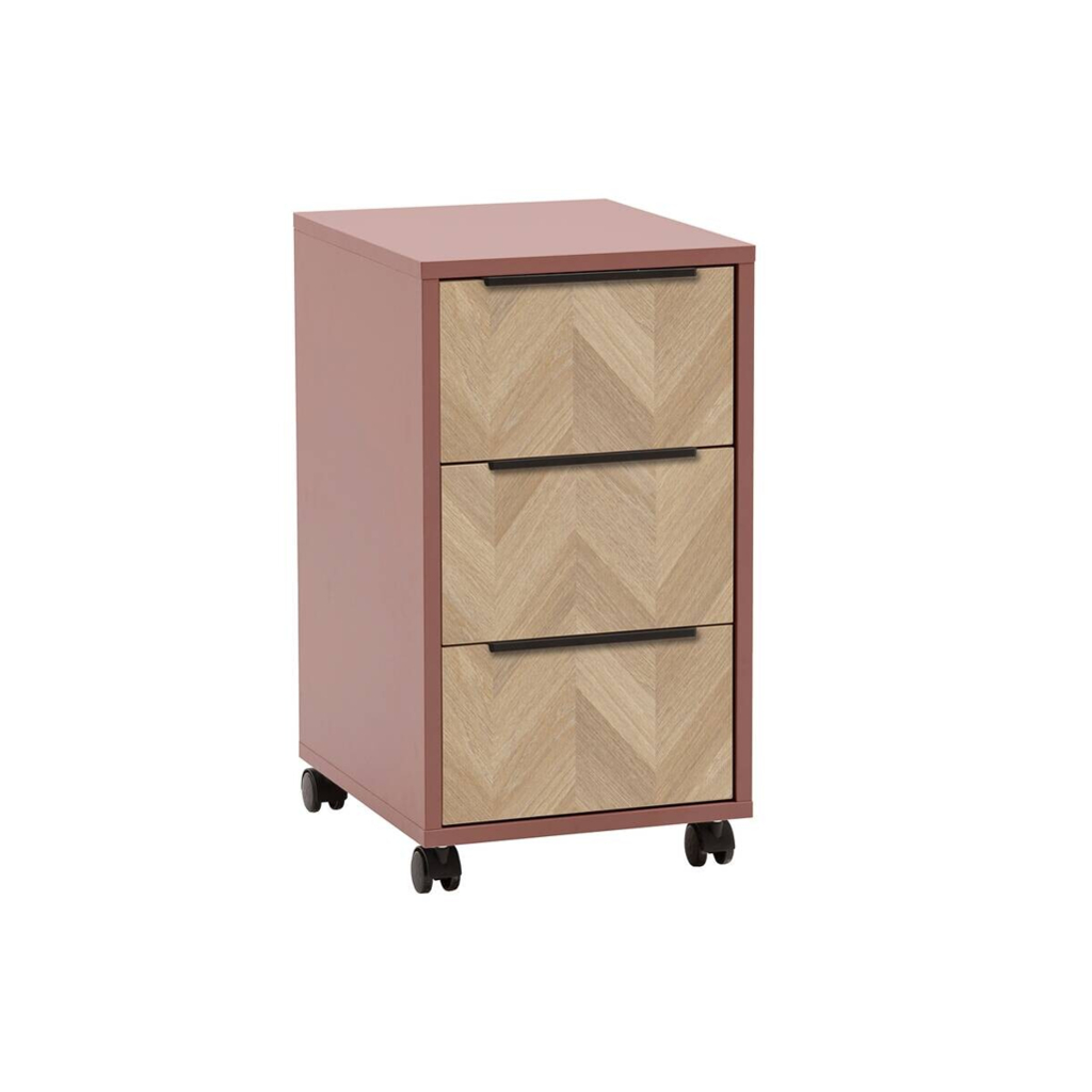 Rollcontainer Piazza braun B/H/T: ca. 32,6x59,7x39,1 cm