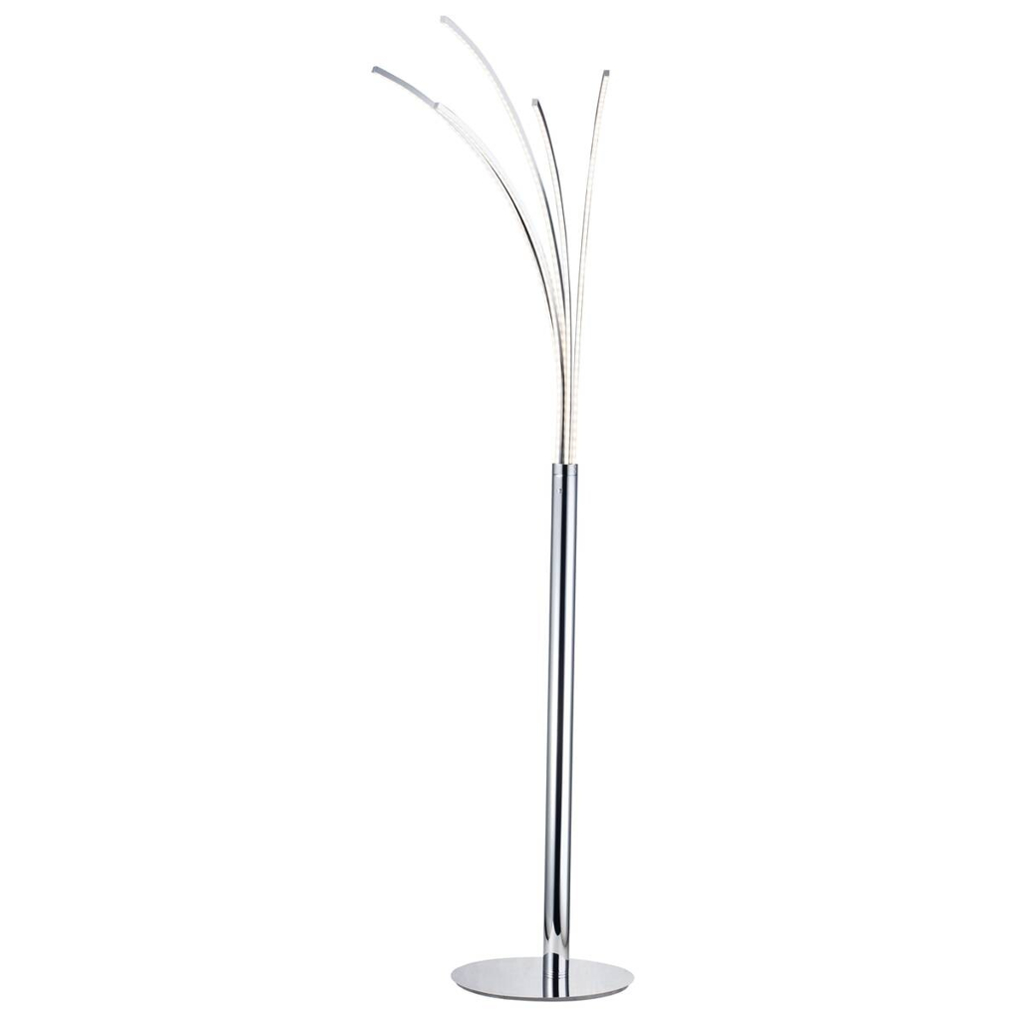 POCOline Stehlampe Palmier Chrom Metall H: ca. 180 cm 5 Brennstellen