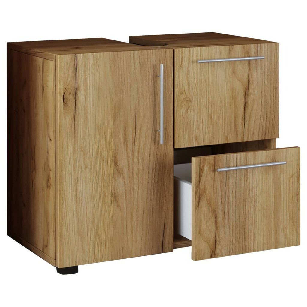 Badunterschrank Flandu Eiche Honig Nachbildung B/H/T: ca. 60x51x30 cm
