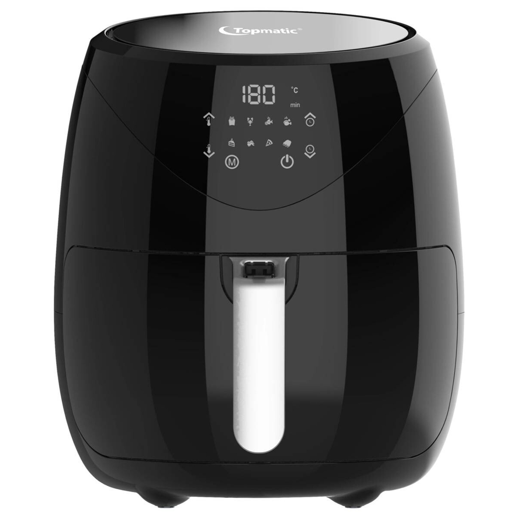 Topmatic Heißluftfritteuse AF-1450D.1 schwarz Kunststoff B/H/T: ca. 32,5x32x27 cm ca. 5 l