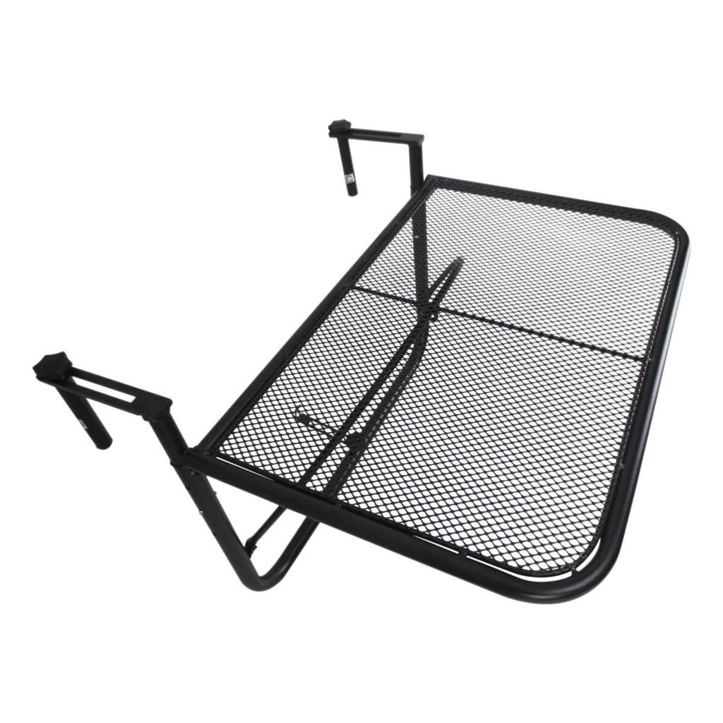 Outsunny Balkonhängetisch schwarz Metall B/H/L: ca. 56x45x60 cm