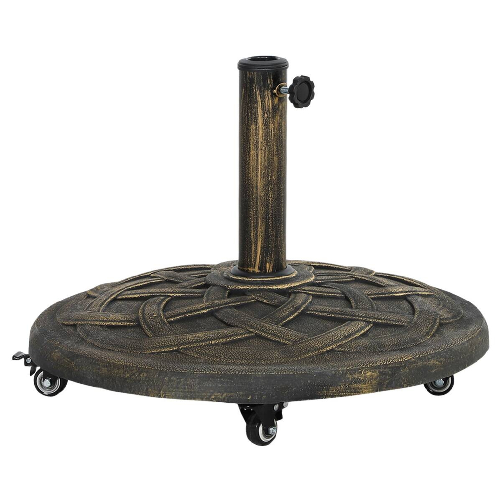 Outsunny Schirmständer bronze Metall B/H/L: ca. 54,5x40,5x54,5 cm