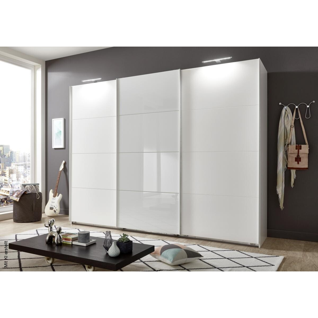 Schwebetürenschrank Ernesto Alpinweiß B/H/T: ca. 270x208x65 cm