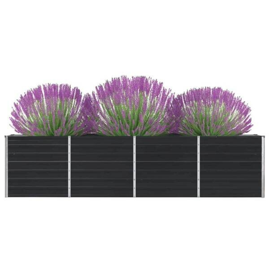 Hochbeet anthrazit Metall B/H/L: ca. 40x77x320 cm