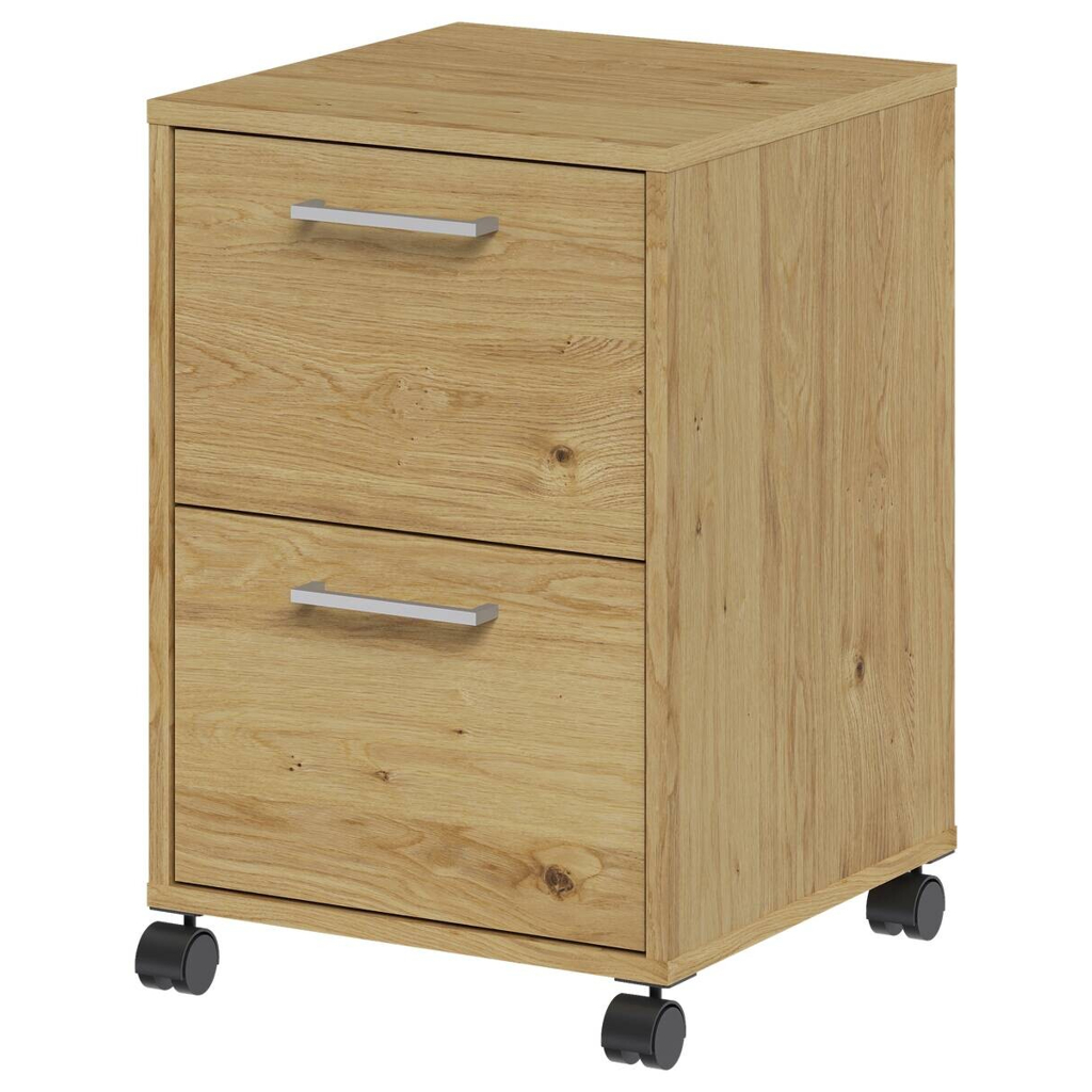 Rollcontainer  Eiche Artisan Nachbildung B/H/T: ca. 38x57x39 cm