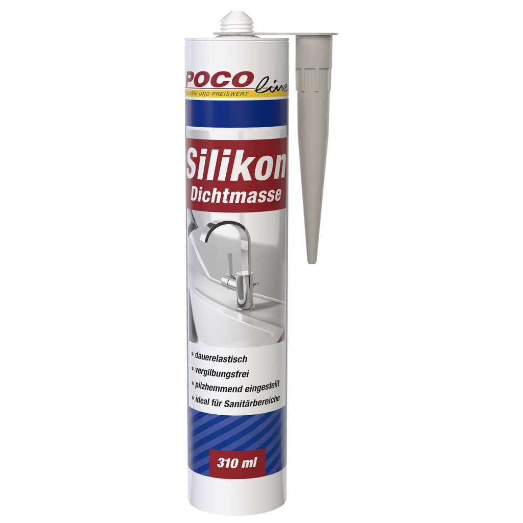 POCOline Silikon Fugendicht hellgrau ca. 0,31 l