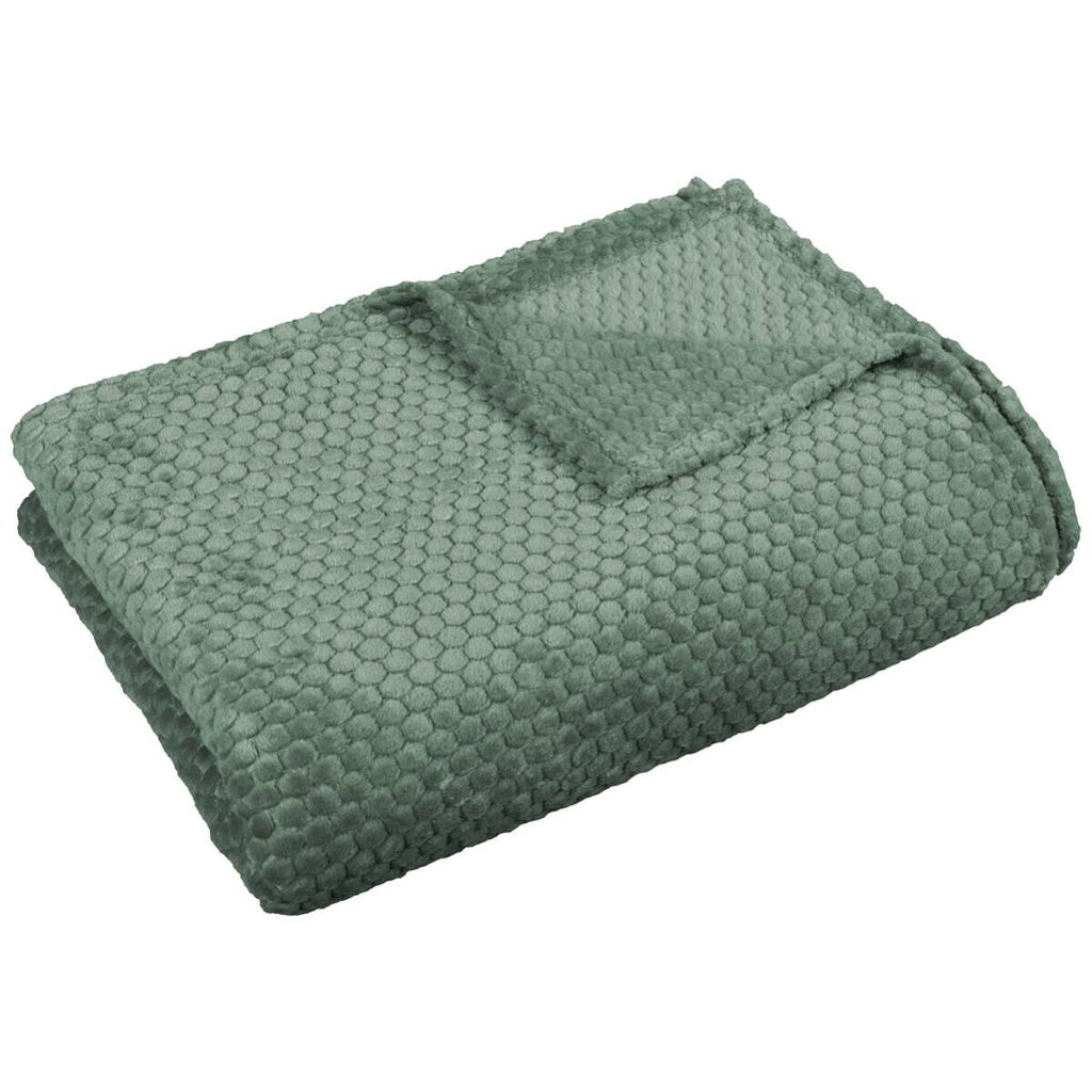 Wohndecke Flanell mint Polyester B/L: ca. 140x200 cm