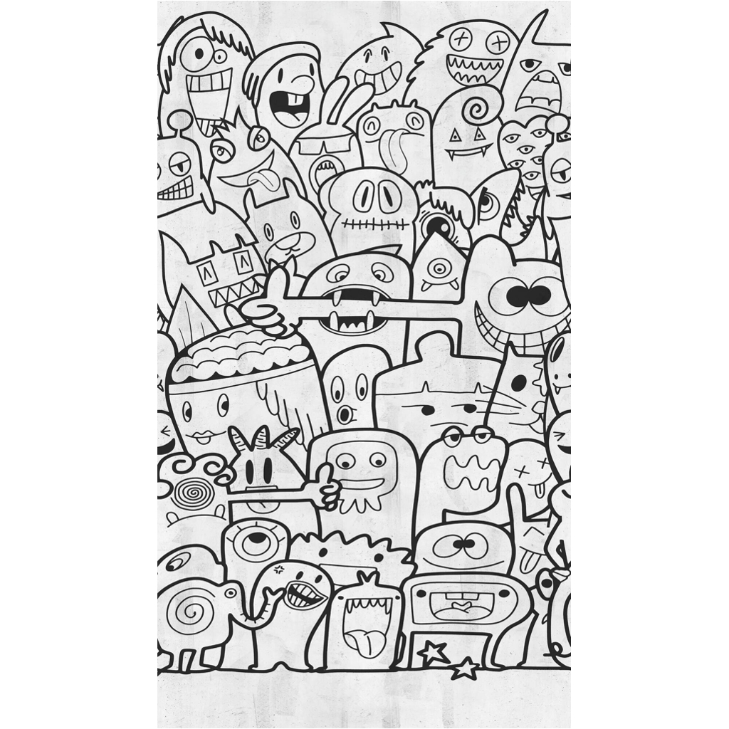 Livingwalls Fototapete Comic-Stil weiß schwarz B/L: ca. 280x159 cm