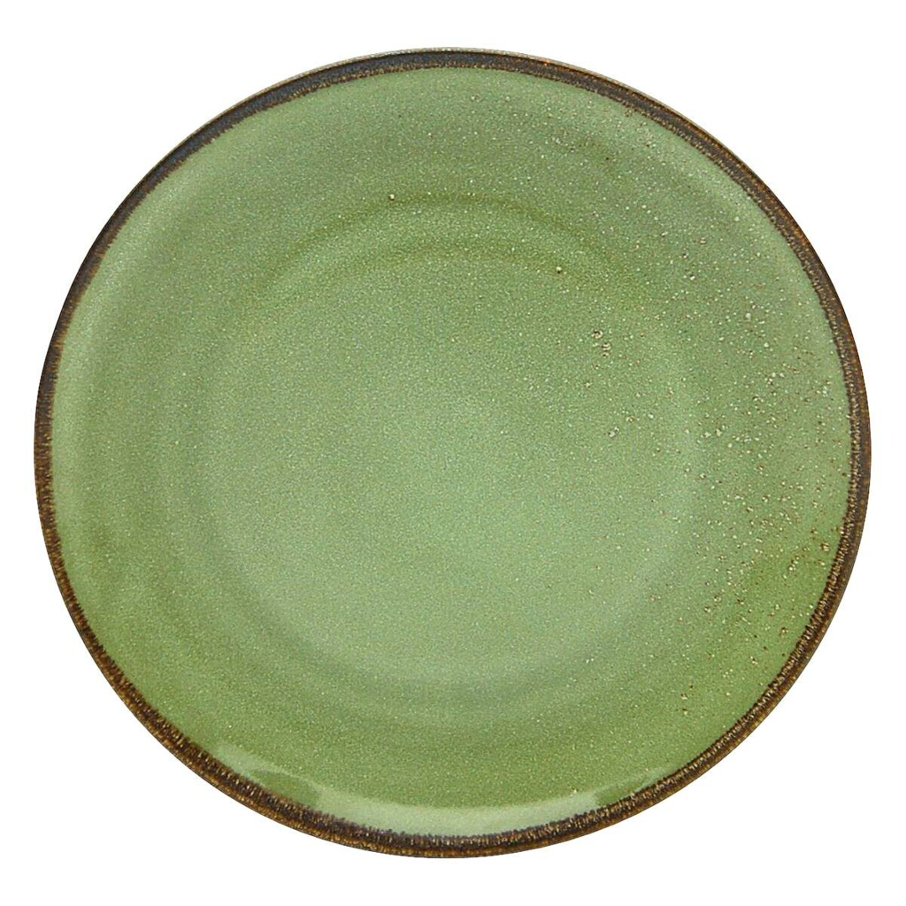 CreaTable Teller NATURE COLLECTION grün Steinzeug D: ca. 27 cm