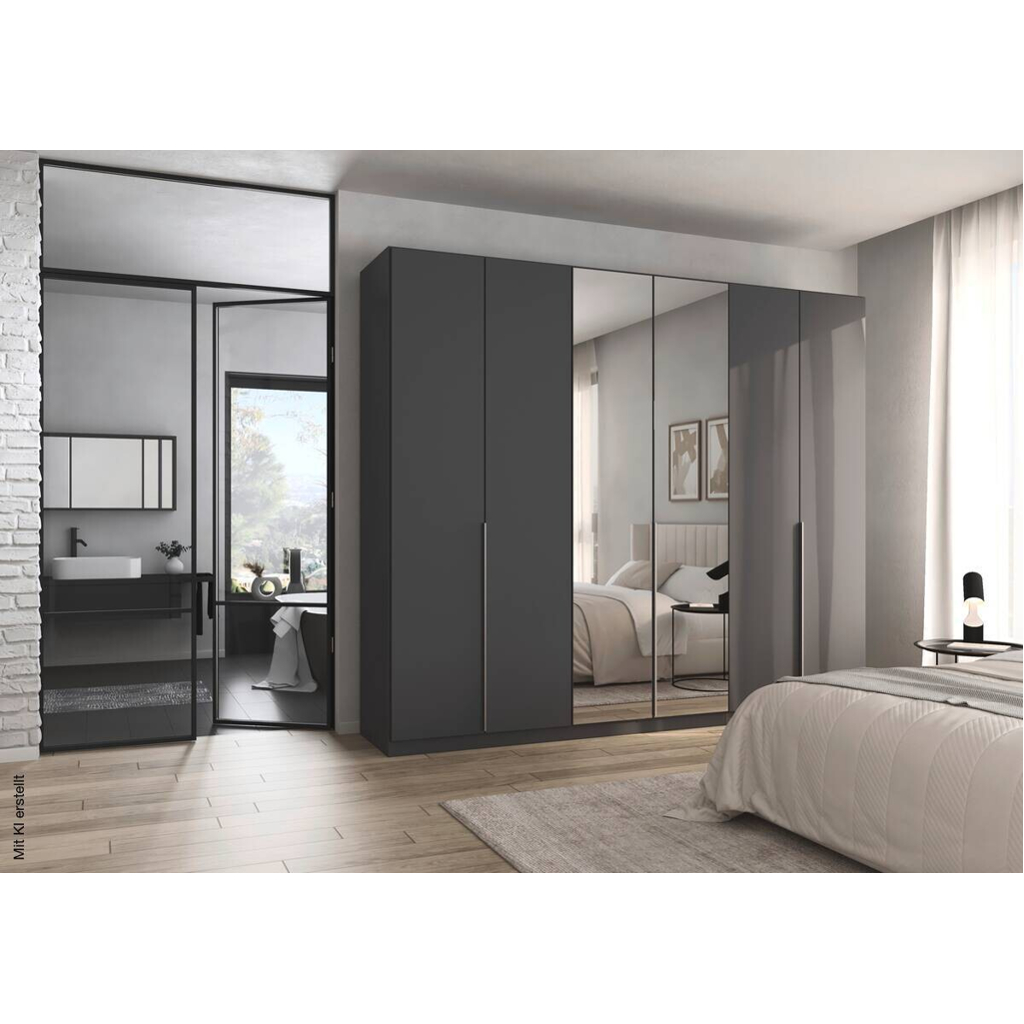 Kleiderschrank Alabama grau B/H/T: ca. 271x229x54 cm