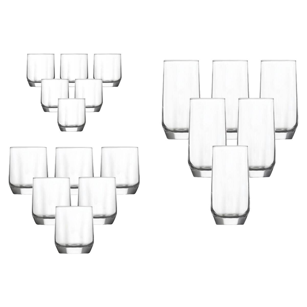HermiaConcept Gläserset Daisy 18-tlg. transparent