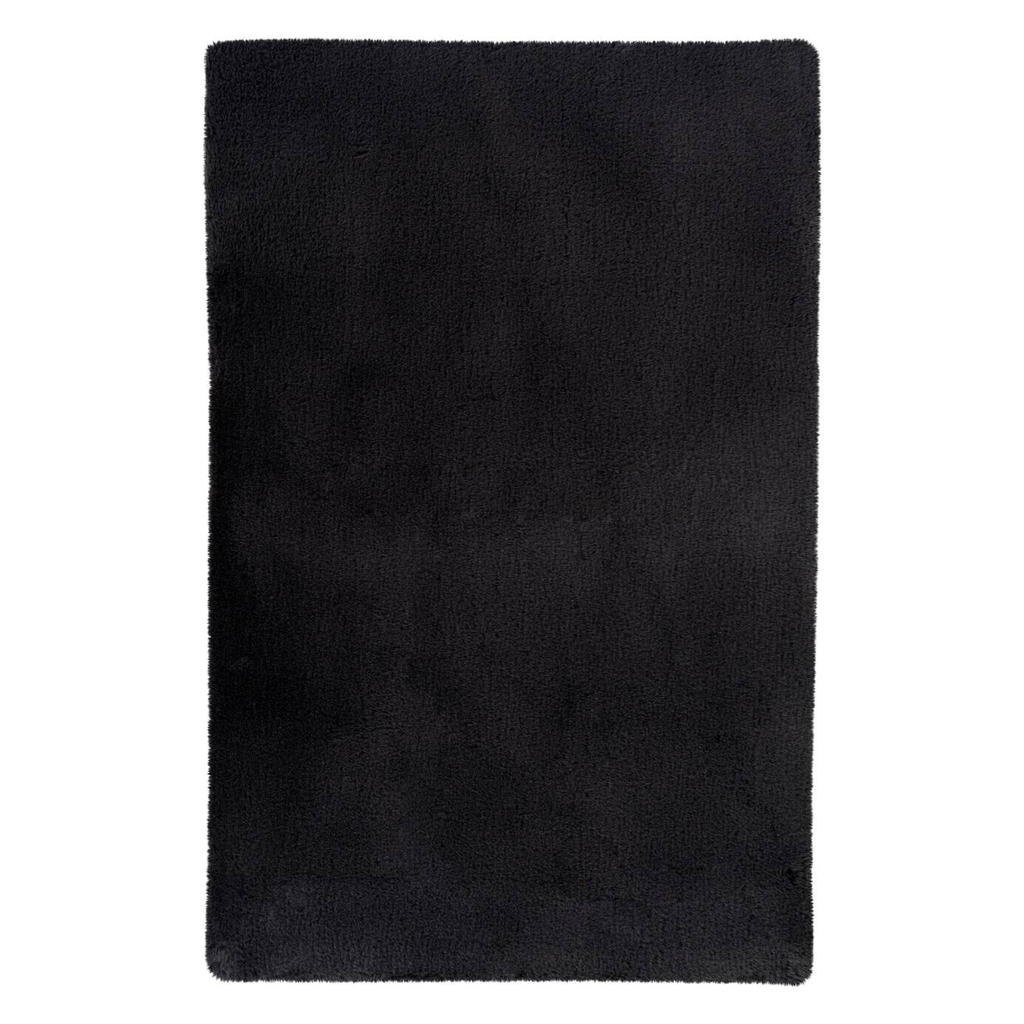 Kayoom Kurzflorteppich Badematte Rabbit Light 125 dunkelgrau B/H/L: ca. 65x2,4x100 cm