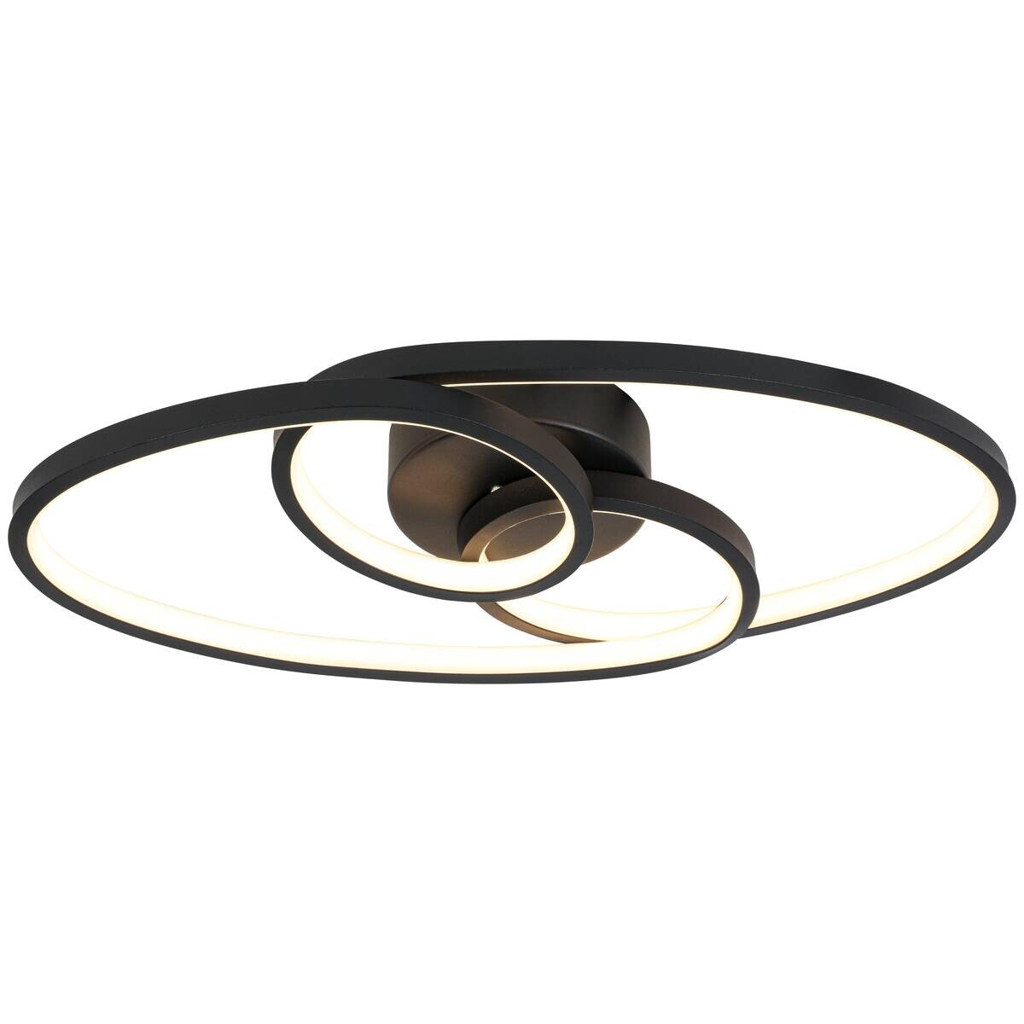 Nolo LED-Deckenleuchte Dual schwarz Metall B/H/L: ca. 21x8x45 cm