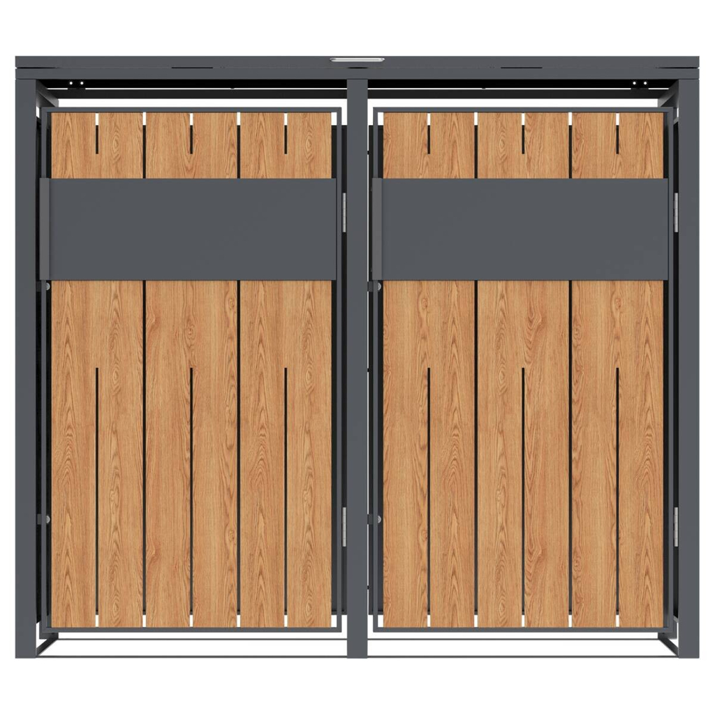 Westmann Mülltonnenbox Varius Holzoptik B/H/L: ca. 132x116x80 cm