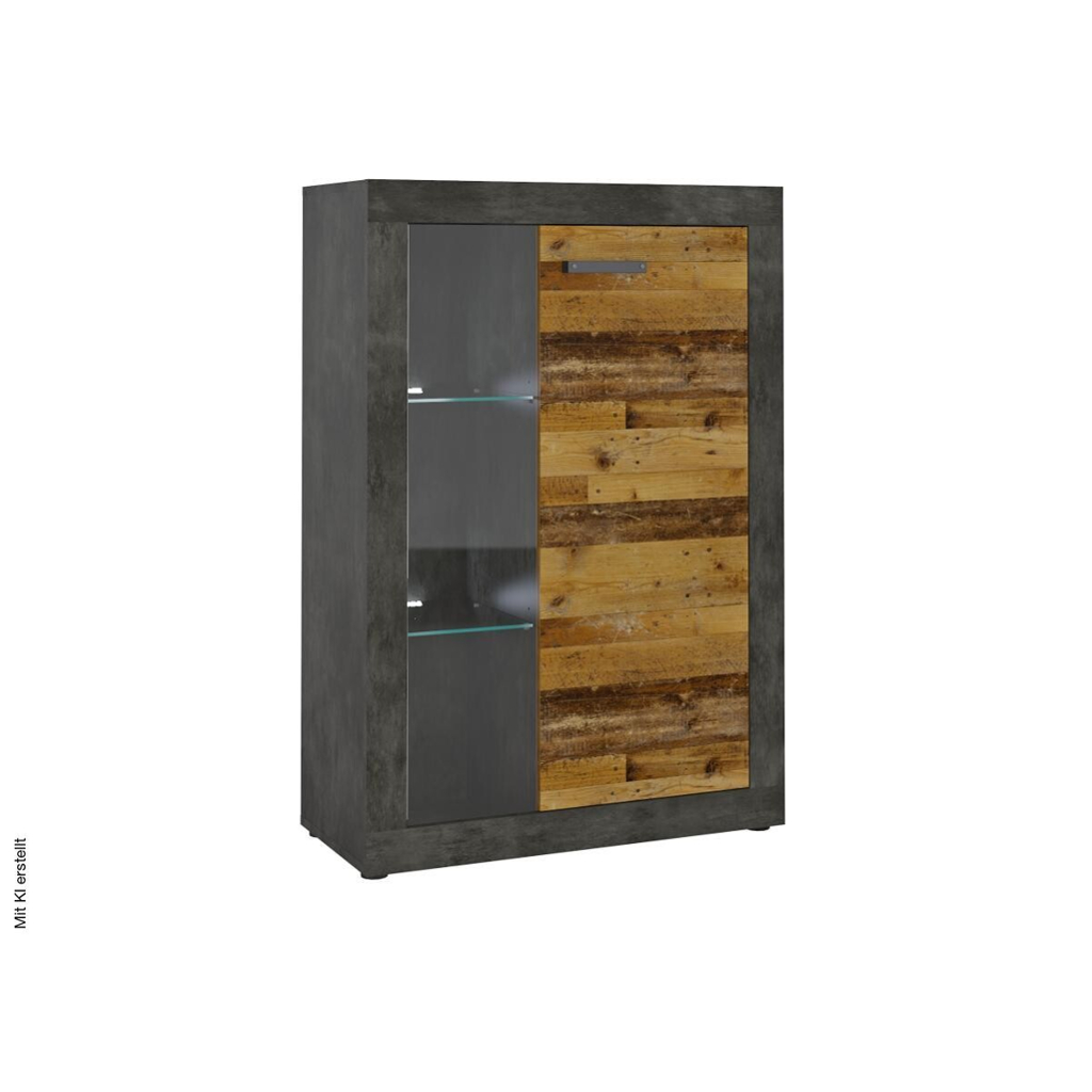 Vitrine Kassel B/H/T: ca. 78x114x35 cm