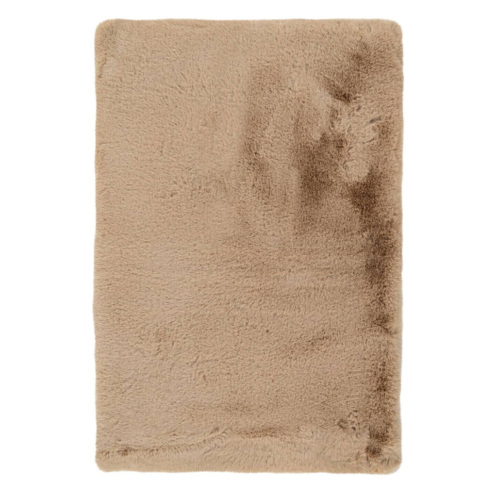 Kayoom Hochflorteppich Badematte Rabbit 425 beige B/H/L: ca. 65x3,5x100 cm