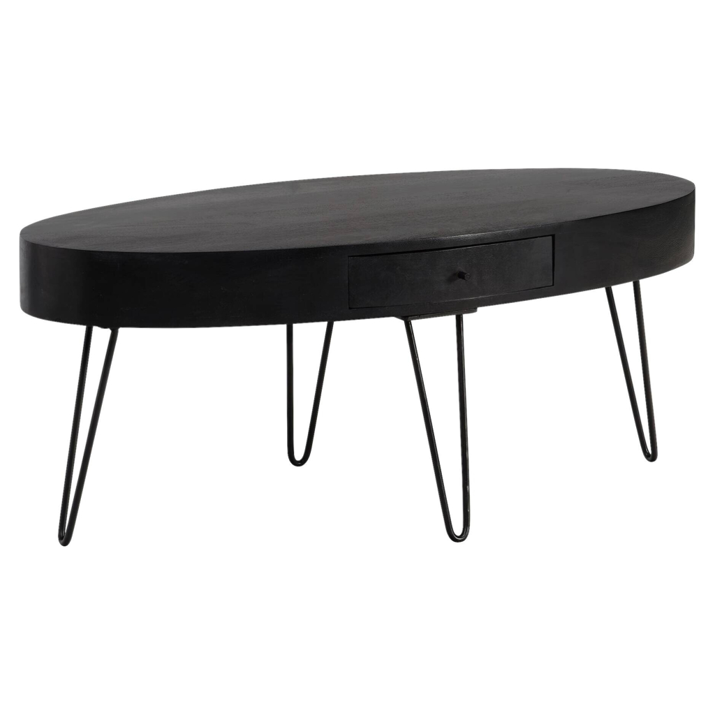 Couchtisch schwarz B/H/T: ca. 100x40x50 cm