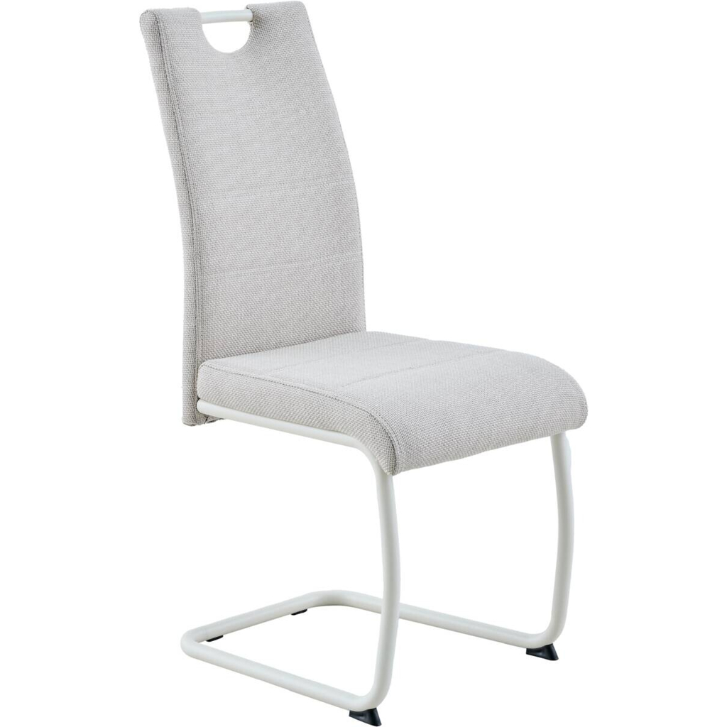 Schwingstuhl Florenz beige Webstoff B/H/T: ca. 43x99x60 cm