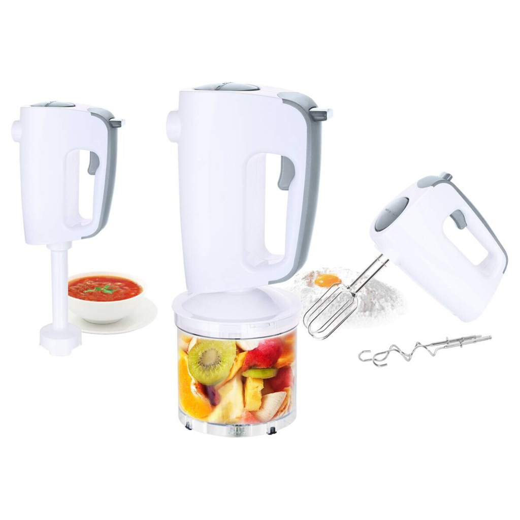 Emerio Handmixer HM-113257.11 weiß Edelstahl Kunststoff B/H/T: ca. 21,8x24,7x14,5 cm