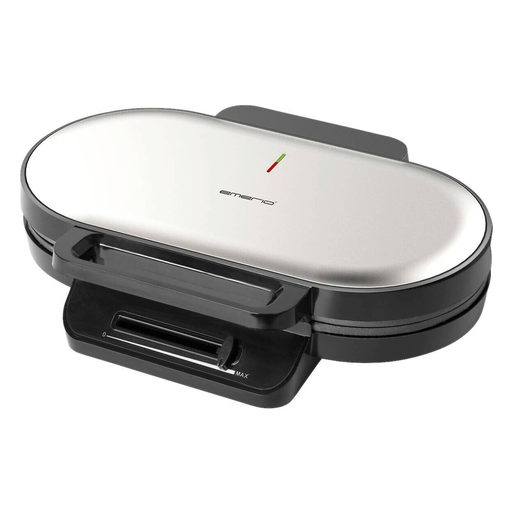 Emerio Waffelautomat WM-123356.1 Edelstahl Metall Kunststoff B/H/L: ca. 11x26x35 cm