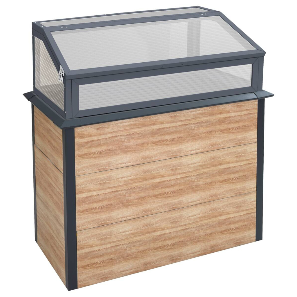 Westmann Hochbeet Primus Holzoptik Stahl B/H/L: ca. 100x113x50 cm