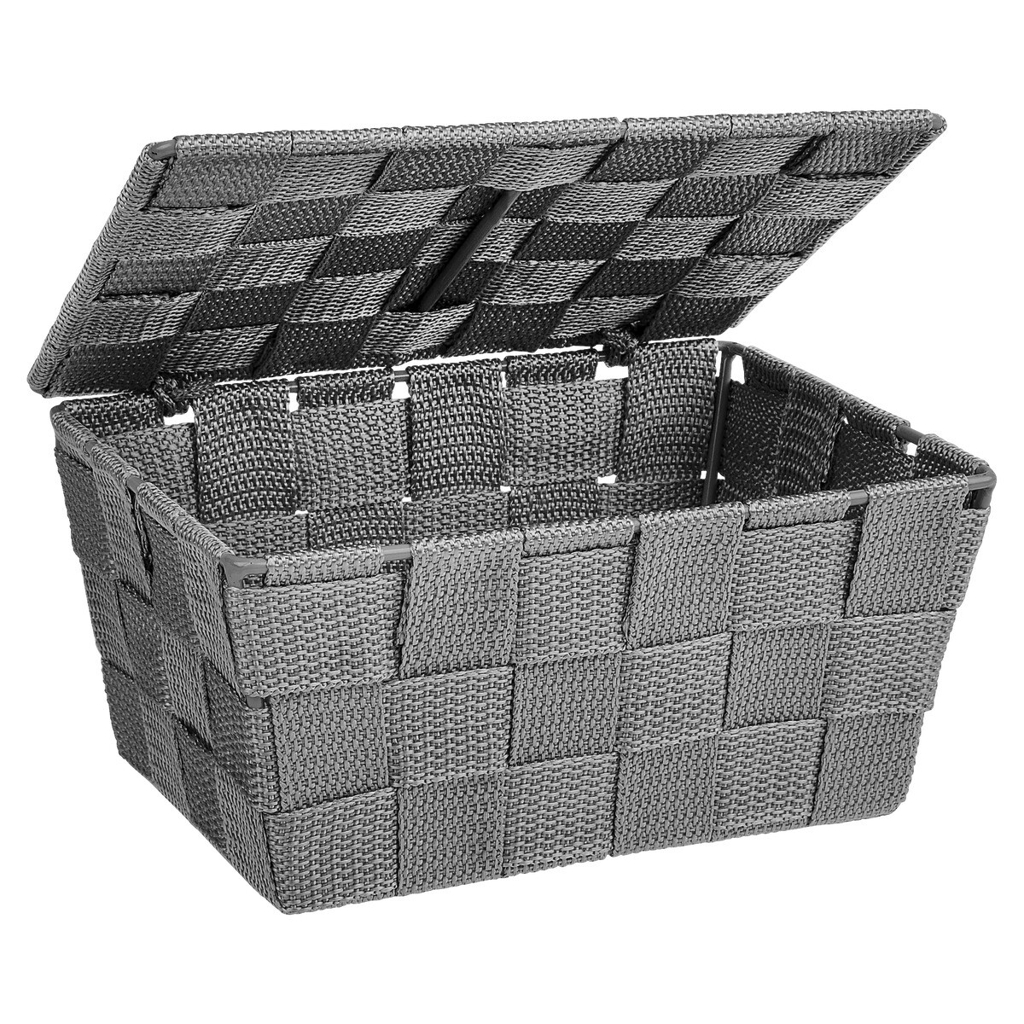 Badkorb grau Kunststoff B/H/L: ca. 19x10x14 cm