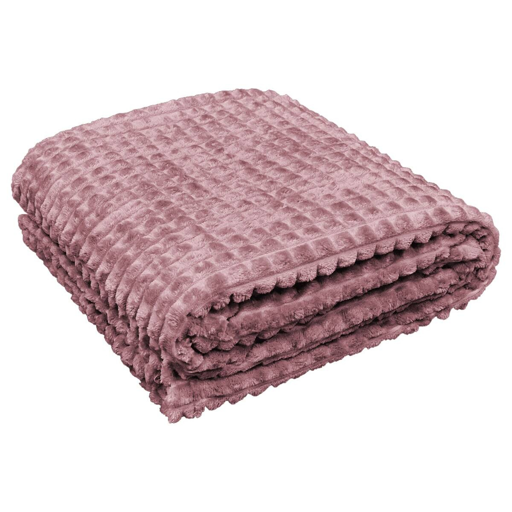 Flanelldecke rosenholz Polyester B/L: ca. 140x190 cm