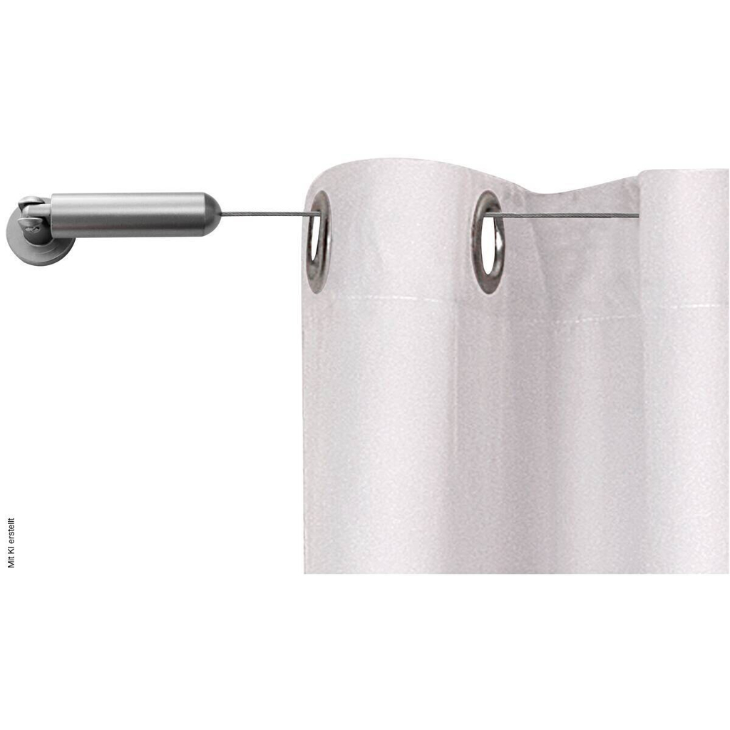 Boviva Seilspanngarnitur silber Metall L: ca. 500 cm ausziehbar von ca. 0 bis 500 cm 1.0 Läufe