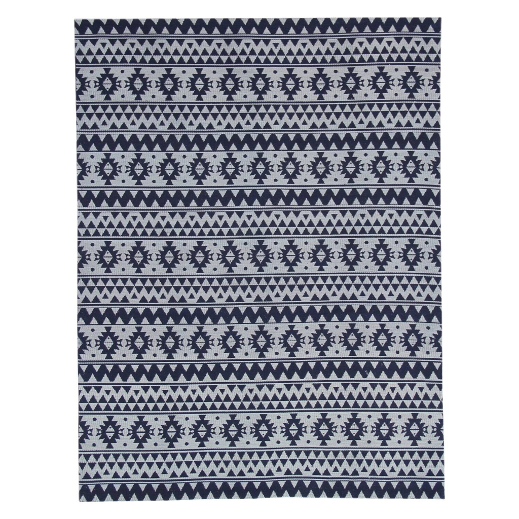 Kayoom Flachgewebeteppich Sunny 210 blau B/L: ca. 80x150 cm