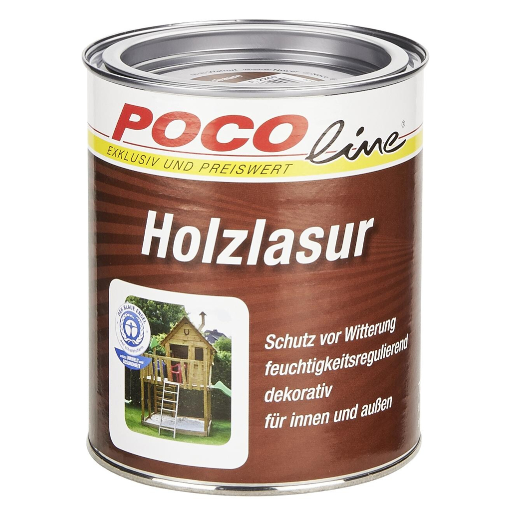 POCOline Acryl Holzlasur nussbaum ca. 0,75 l