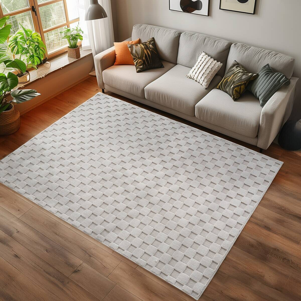 Ayyildiz Kurzflorteppich HELIX creme B/H/L: ca. 140x0,7x200 cm
