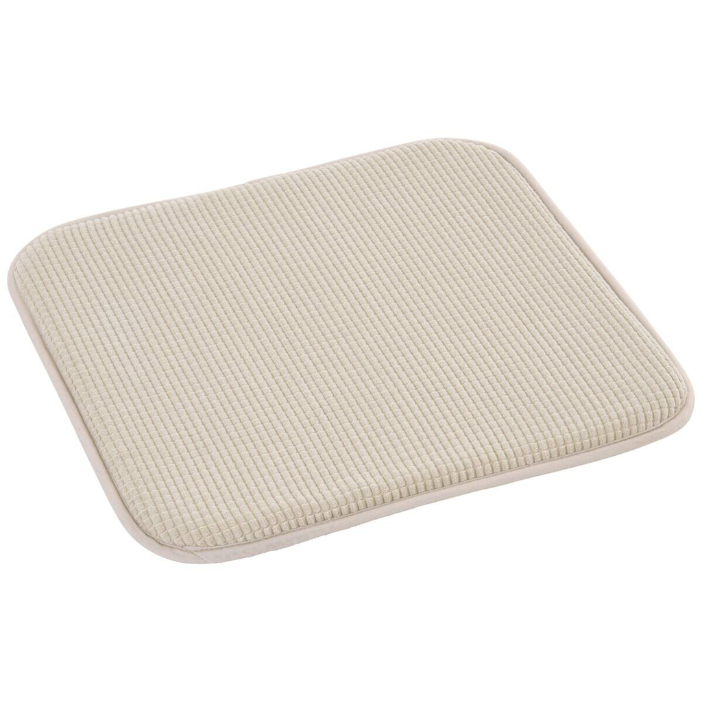 Sitzkissen beige Polyester B/H/L: ca. 38x2x38 cm