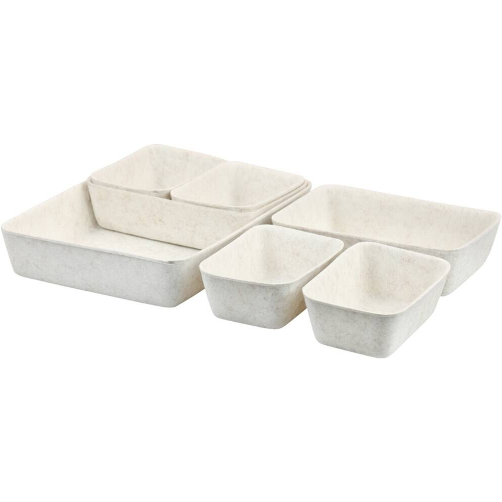 Kesper Schale weiß Polyester B/H/L: ca. 20x5x28,5 cm