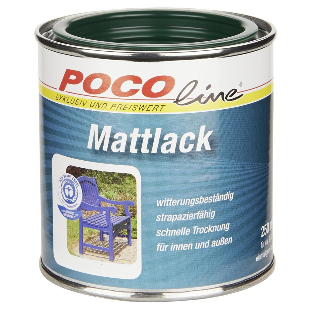 POCOline Acyl Buntlack moosgrün seidenmatt ca. 0,25 l