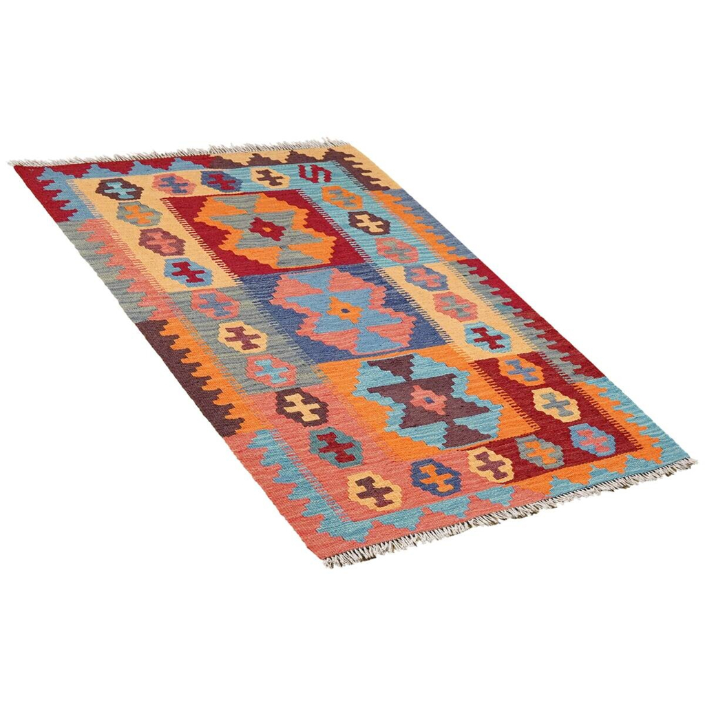 PersaTepp Teppich Kelim Gashgai bunt B/H/L: ca. 84x1x129 cm