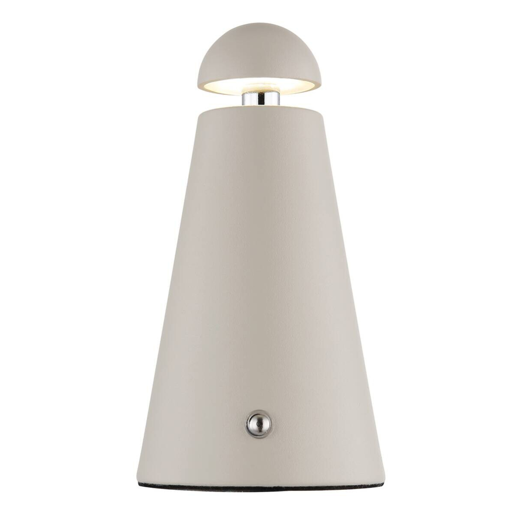 GLOBO LED-Tischleuchte sand Metall H/D: ca. 16x9 cm 1 Brennstellen
